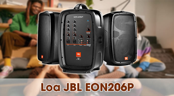 Loa JBL xách tay EON206P được làm từ hợp chất cao cấp