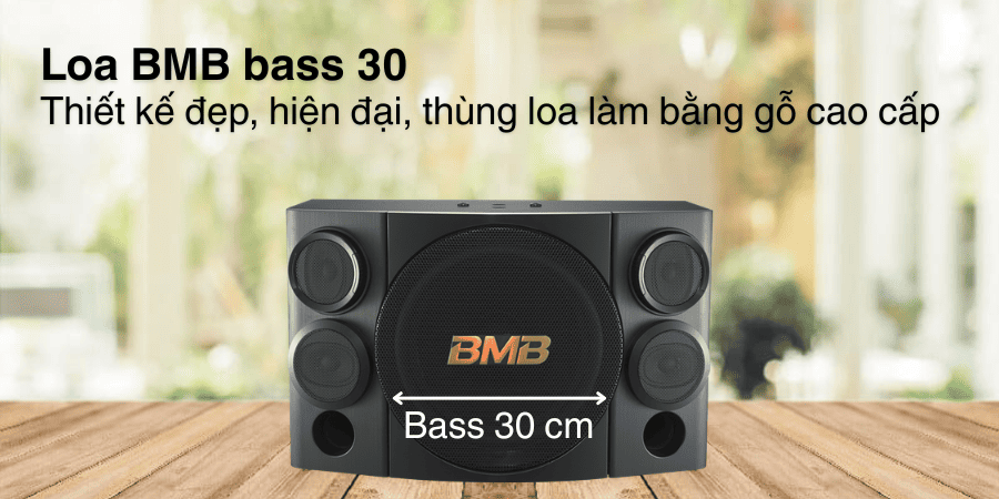 Loa bass 30 BMB có chất lượng âm thanh chân thực, sống động
