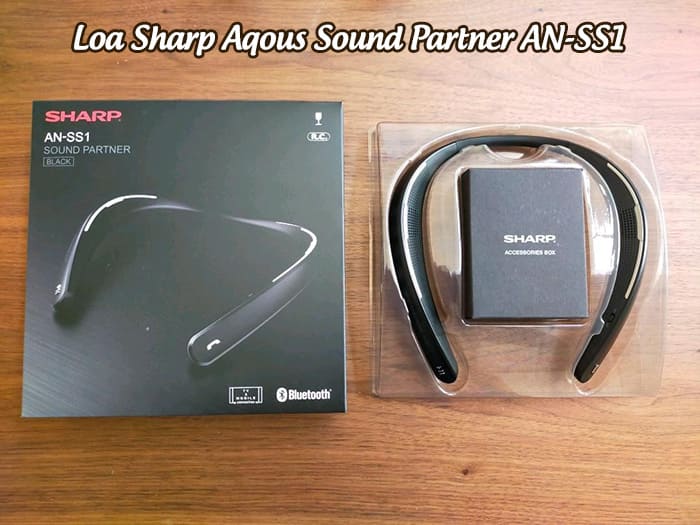 Loa đeo cổ Sharp Aqous Sound Partner AN-SS1 mang thiết kế nhỏ gọn, tinh xảo