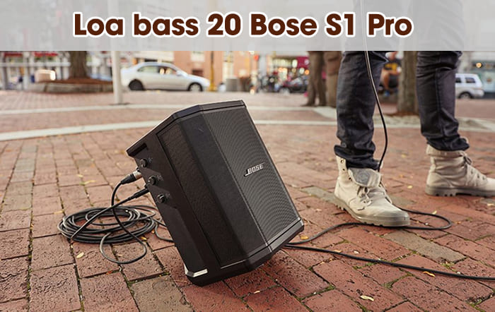 Loa karaoke Bose S1 Pro có thiết kế nhỏ gọn, tinh tế
