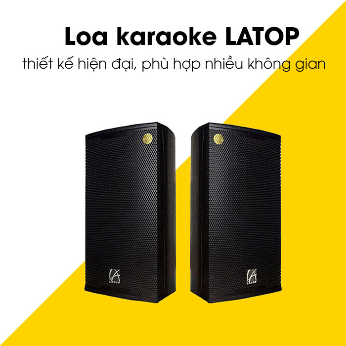 Loa karaoke Latop sở hữu thiết kế hiện đại, tối ưu về kích thước, trọng lượng