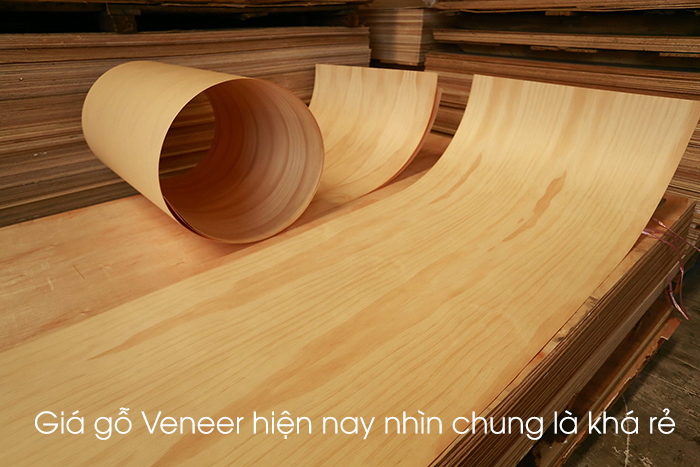 Mức giá của gỗ dán veneer nhìn chung là khá rẻ