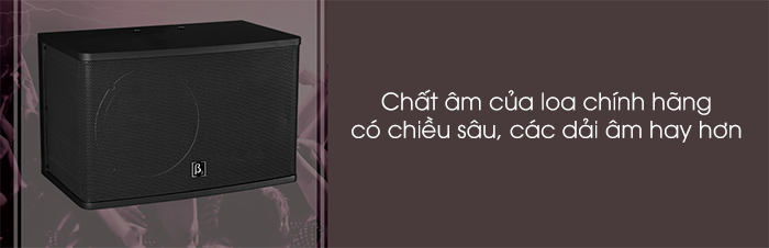 Chất âm của loa B3 chính hãng nghe hay và có chiều sâu hơn Chất âm của loa B3 chính hãng nghe hay và có chiều sâu hơn