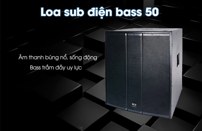 Chất lượng âm thanh sub điện bass 50 sống động, trầm thấp Chất lượng âm thanh sub điện bass 50 sống động, trầm thấp