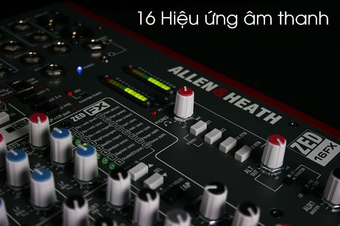 Hỗ trợ tới 16 hiệu ứng âm thanh