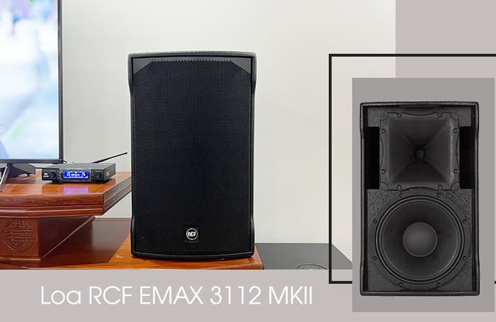 Loa RCF EMAX 3112 MKII có cấu trúc 2 đường tiếng 2 loa