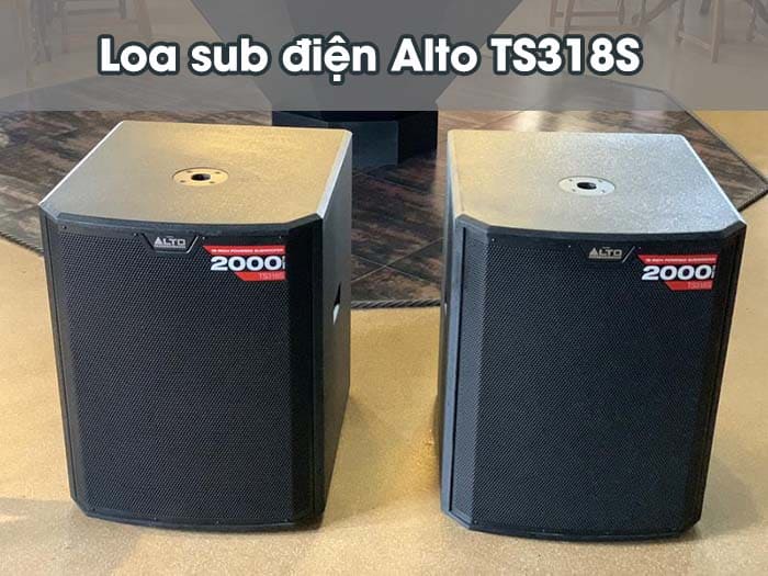 Loa bass sub 50 Alto TS318S được làm từ chất liệu cao cấp