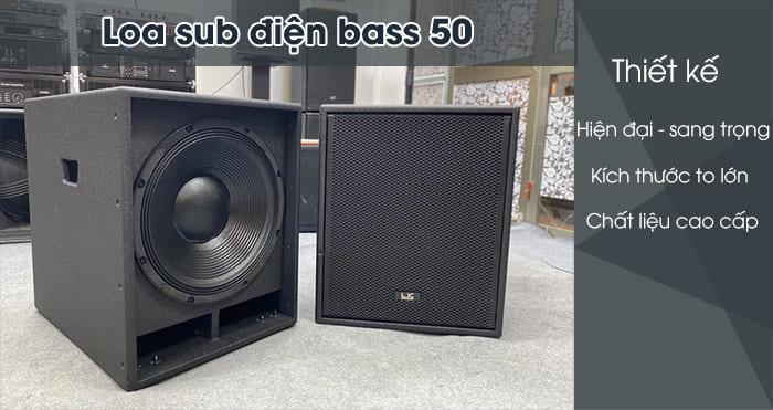 Loa điện sub bass 50 có thiết kế bắt mắt, khổng lồ Loa điện sub bass 50 có thiết kế bắt mắt, khổng lồ