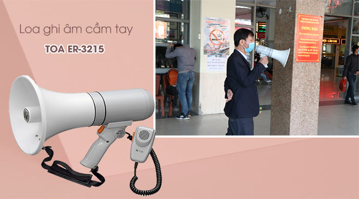Loa ghi âm cầm tay TOA ER-3215 có thiết kế rất nhỏ gọn
