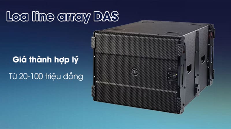 Loa line array Das có giá từ 20-100 triệu đồng