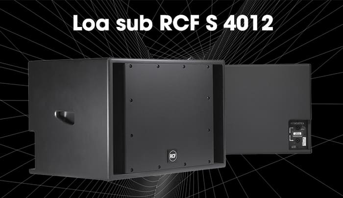 Loa sub bass 30 RCF S 4012 mang thiết kế cao cấp, hiện đại