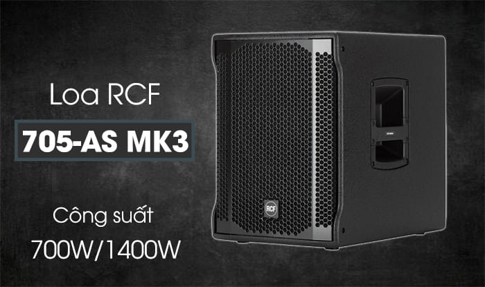 Loa sub điện RCF bass 40 705-AS MK3 có công suất 700W/1400W
