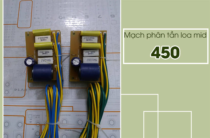 Mạch phân tần cho loa mid 450 có thể tránh cháy nổ