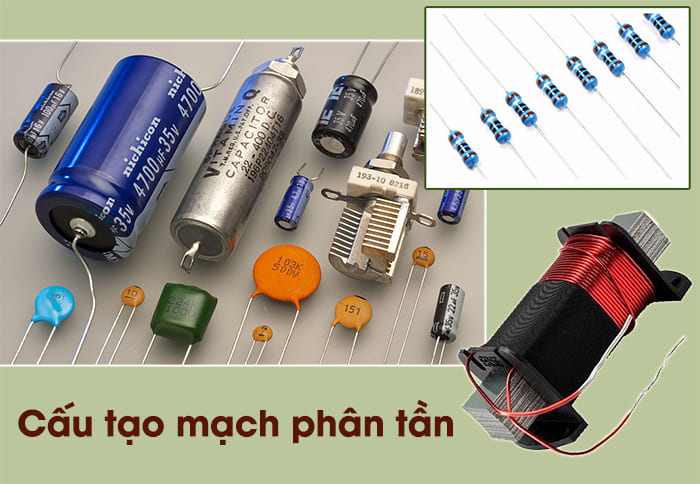 Mạch phân tần loa trung cấu thành từ 3 bộ phận chính