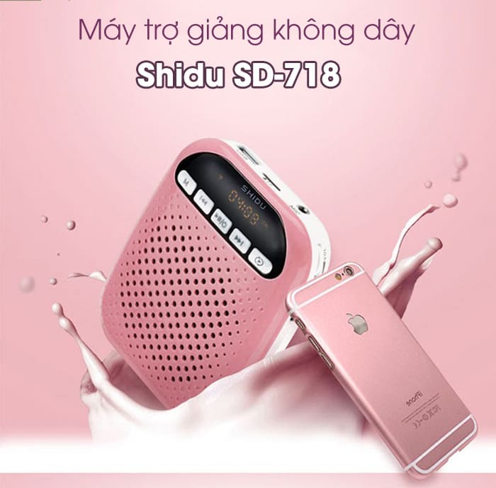 Máy trợ giảng không dây Shidu SD-718 có thiết kế tinh tế, ấn tượng