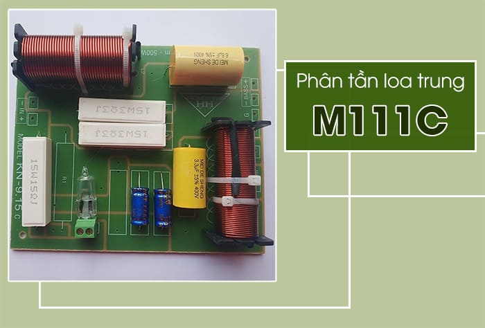 Phân tần cho loa trung M111C có đầy đủ các linh kiện