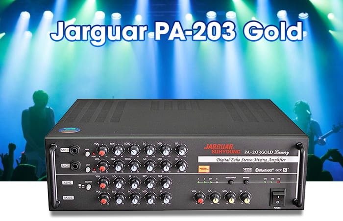 Amply karaoke bluetooth Jarguar PA-203 Gold: 4.990.000 đồng