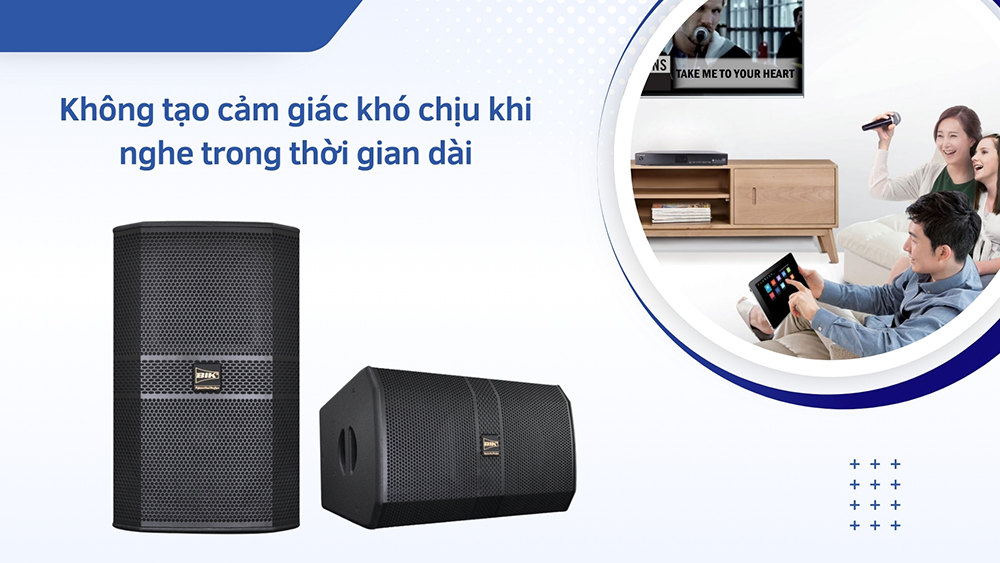 Không tạo cảm giác khó chịu khi nghe trong thời gian dài