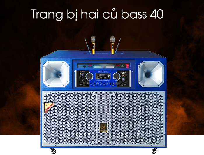 Loa kéo 8 tấc thường dùng để chỉ loa có trang bị 2 củ bass 40