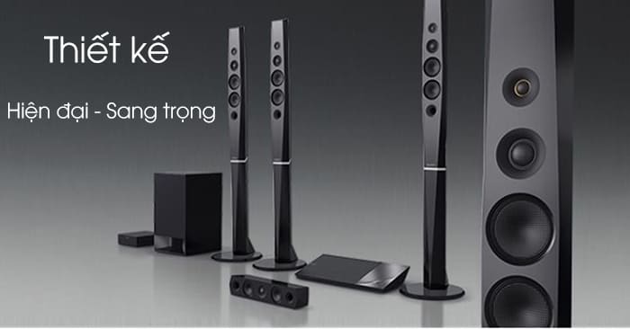 Thiết kế loa cây hiện đại, sang trọng