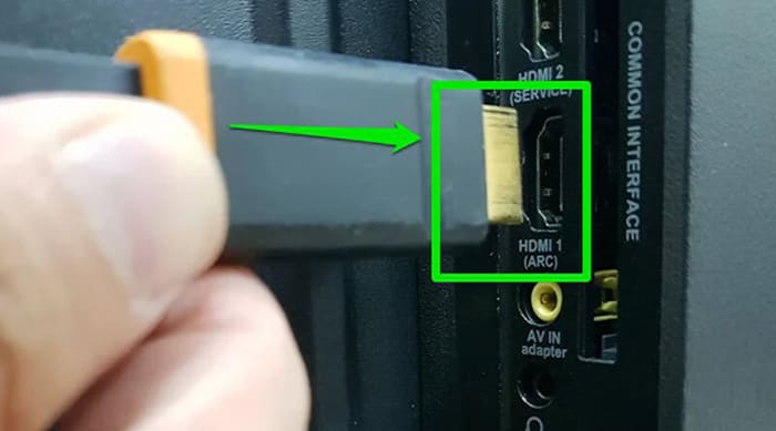 Tìm kiếm cổng HDMI (ARC) trên tivi