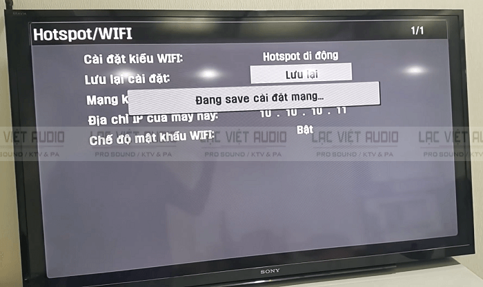 Cách kết nối wifi cho đầu karaoke VietKTV bằng hotspot