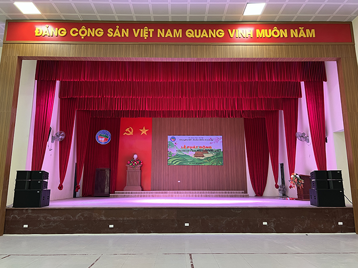Dự án lắp đặt âm thanh hội trường cho Trường DTNT Vinh