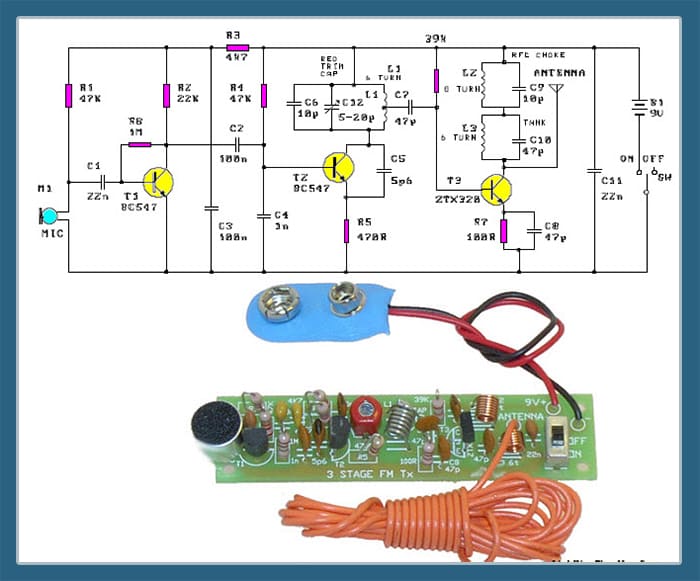 Lắp mạch thu sóng micro không dây với 3 transistor