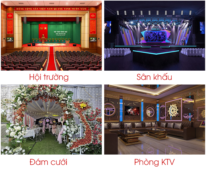 Loại này thường dùng cho hội trường, sân khấu sự kiện