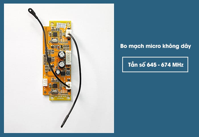 Mạch thu phát micro không dây tần số 645 - 674 MHz: 200.000 VNĐ