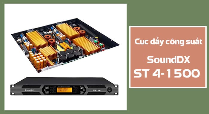 Cục đẩy 1U SoundDX ST 4-1500: 3.500.000 VNĐ