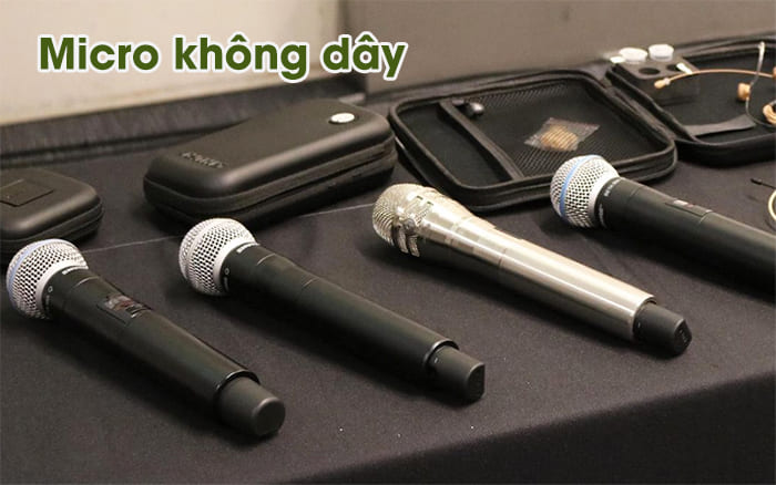Micro không dây đang được sử dụng phổ biến