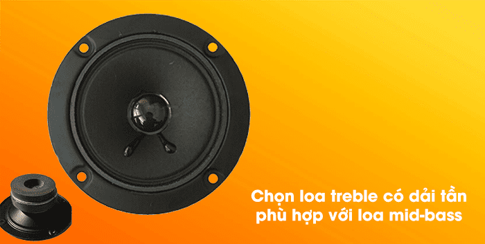 Chọn loa treble BMB có dải tần đáp ứng phù hợp với loa mid-bass Chọn loa treble BMB có dải tần đáp ứng phù hợp với loa mid-bass