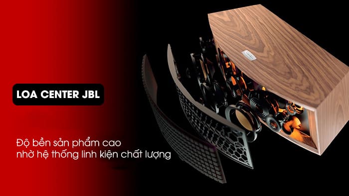 Độ bền loa center JBL cao bởi trang bị linh kiện chất lượng