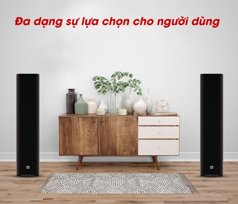 Loa đứng JBL rất đa dạng sản phẩm cho người dùng lựa chọn