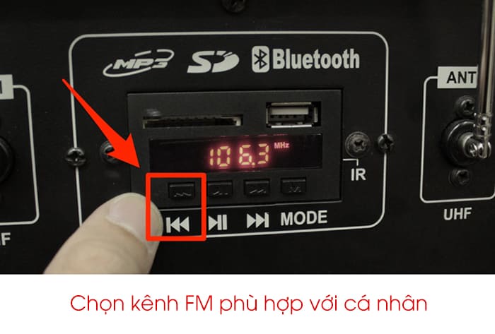 B3: Chọn kênh bằng nút chuyển bài B3: Chọn kênh bằng nút chuyển bài