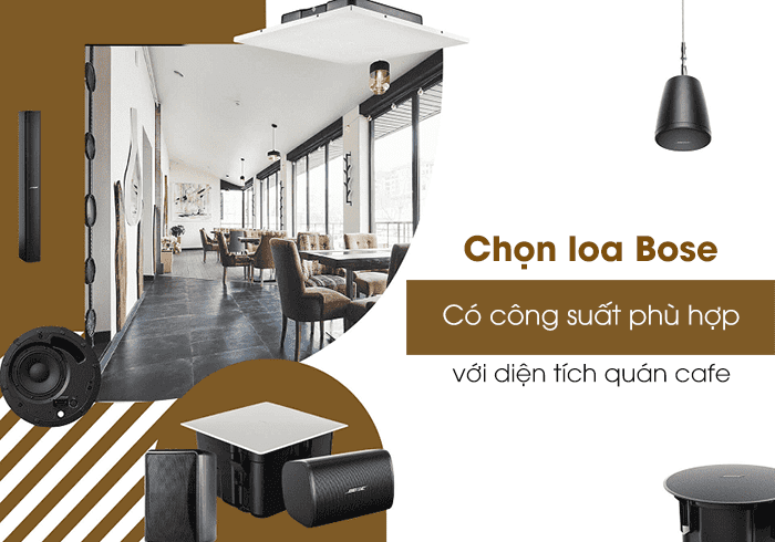 Chọn loa có công suất đáp ứng tốt cho diện tích phòng sử dụng