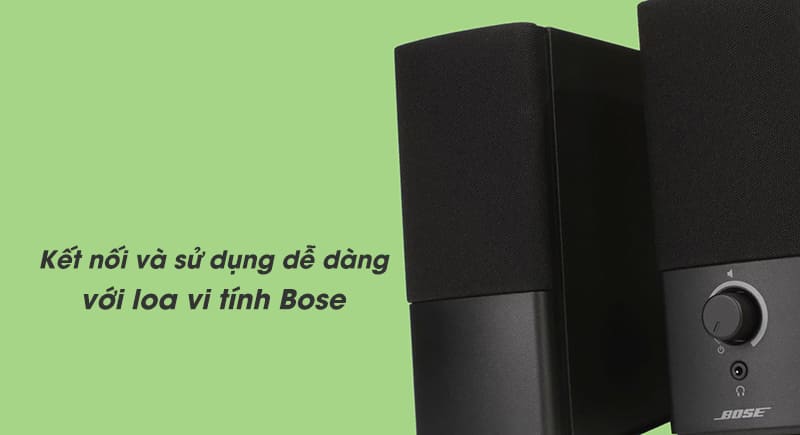 Kết nối và sử dụng dễ dàng với loa máy tính Bose