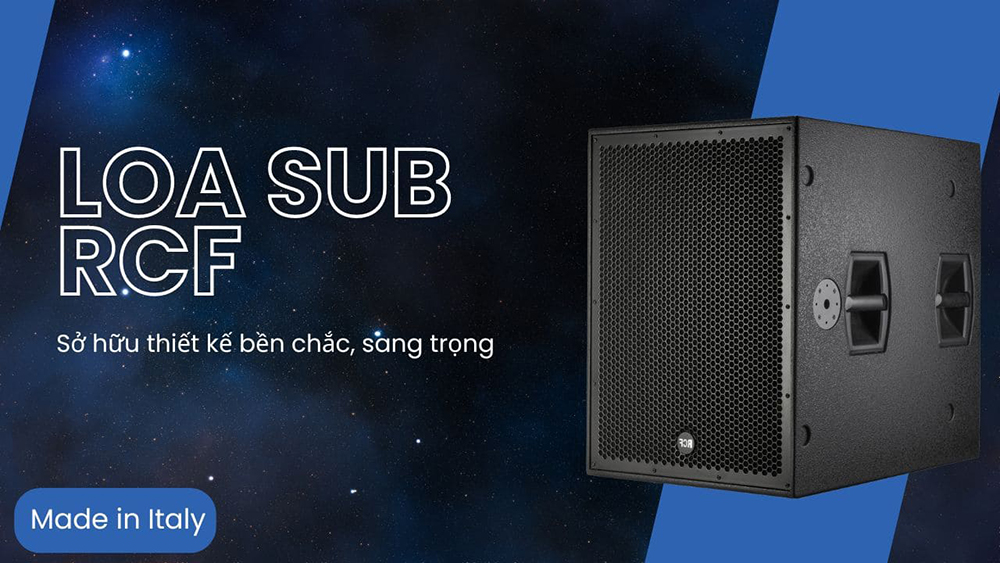 Sub RCF sở hữu thiết kế sang trọng, bền chắc