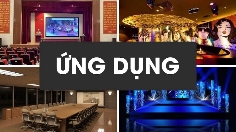 Ứng dụng của sản phẩm dùng cho gia đình, cửa hàng, hội trường,...