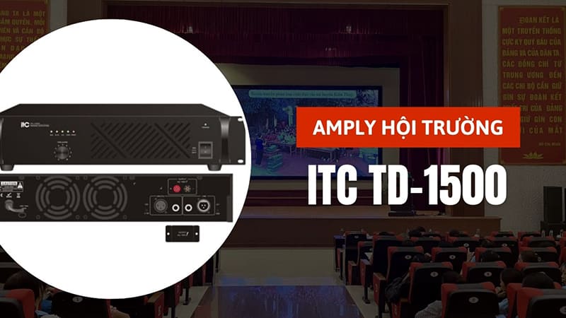 Amply hội trường ITC TD-1500 Amply hội trường ITC TD-1500