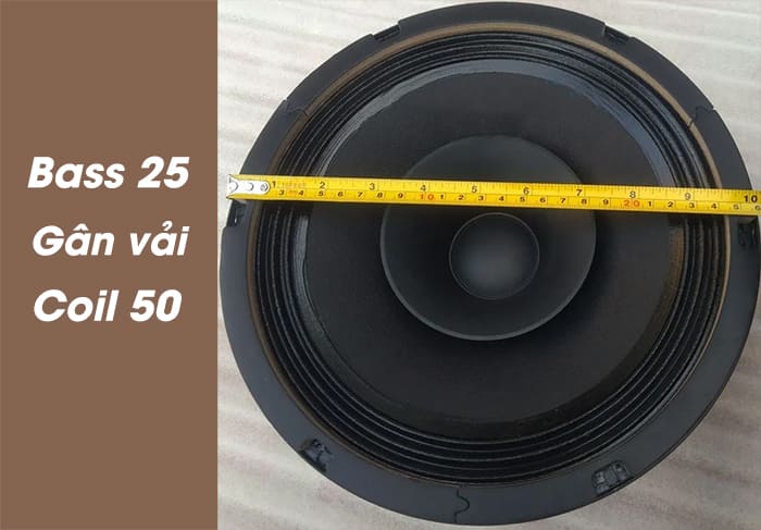 Củ loa bass 25 gân vải toàn dải coil 50