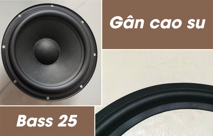 Gân loa cao su bass 25 chống thấm nước