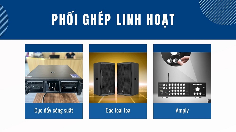 Khả năng phối ghép linh hoạt với các thiết bị khác Khả năng phối ghép linh hoạt với các thiết bị khác
