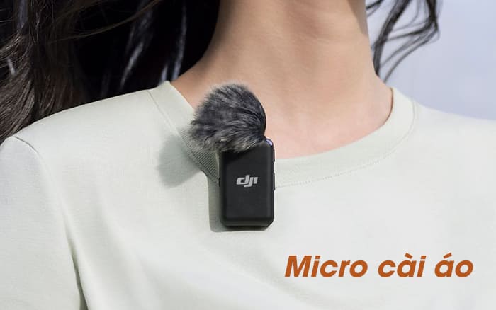 Micro cài áo nhỏ gọn, tiện lợi