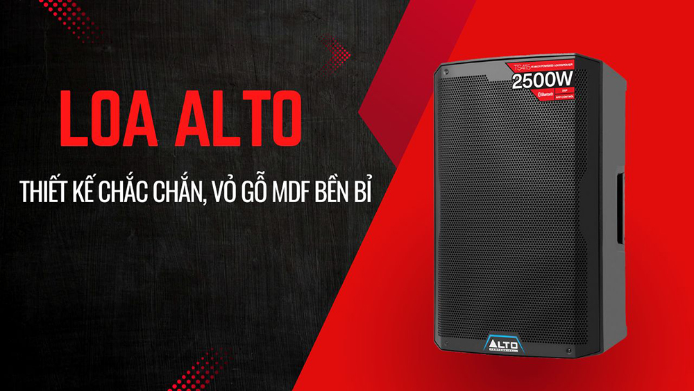 Thiết kế loa chắc chắn với vỏ gỗ MDF bền đẹp Thiết kế loa chắc chắn với vỏ gỗ MDF bền đẹp