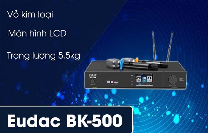 Amply EUDAC BK-500 thiết kế thu hút