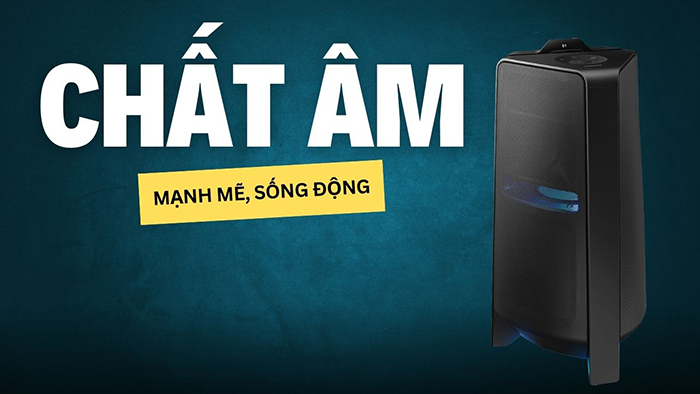 Chất lượng âm thanh mạnh mẽ, sống động nhờ trang bị củ loa cao cấp