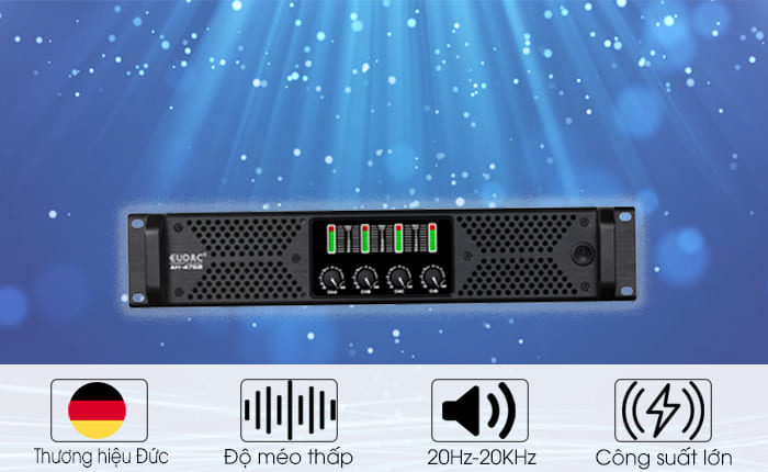 Cục đẩy công suất EUDAC AH-4750 công suất mạnh mẽ