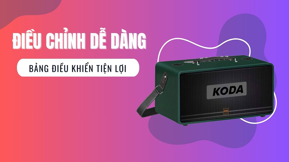Điều chỉnh loa kéo Koda dễ dàng với bảng điều khiển